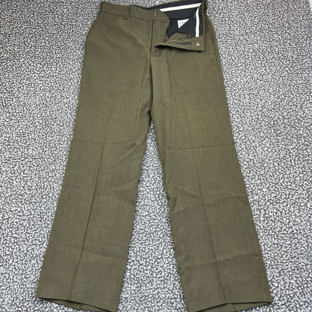 Flying Cross Dress Pants Men 32x31 Short Trousers Pockets Wool Blend